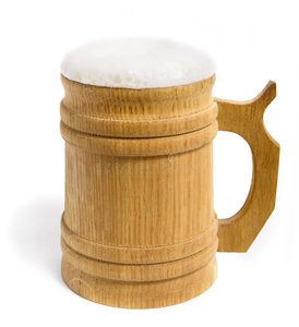 Jugo de madera de alta calidad y jarra de cerveza Fábrica directamente al por mayor Pieza de diseño de sublimación producto de Venta caliente - Product Image 3