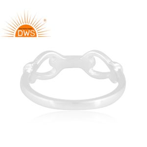 Última tendencia 925 anillo de banda de plata esterlina fina joyería personalizada para mujer regalo para su colección delicada - Product Image 4