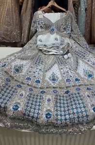 Traje Lehenga Choli bordado tradicional de Georgette de imitación elegante para mujer del proveedor indio directo Dupatta de red para indio - Product Image 2