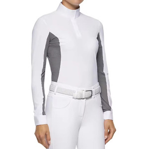 Nouveau design de vêtements de sport pour femmes chemise d'équitation en plein air à manches courtes vente en gros de chemises de cavalier pour femmes - Product Image 2