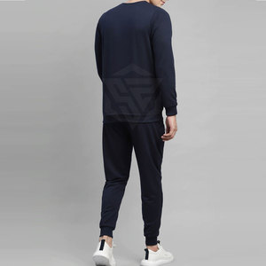 Conjunto Deportivo Personalizado para Hombre, Talla Grande, Informal, 100% Algodón, Felpa, Diseño Sólido, Dos Piezas, Transpirable, Secado Rápido, Invierno - Product Image 5