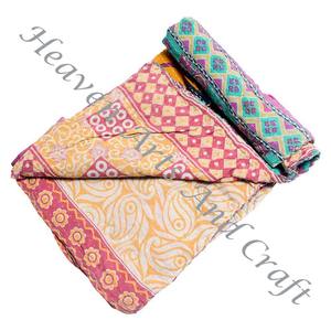 <b>Kantha</b> <b>Quilt</b> Gudari <b>Kantha</b> <b>Quilt</b> Gudari Hot Selling Wholesale Gold Supplier GD2083 Handmade <b>Kantha</b> <b>Quilt</b> Cotton Printed Indian - Product Image 3