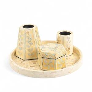 Quemador de Incienso Artesanal de Nácar Natural para Espacios de Culto Tradicional, Meditación y Decoración de Interiores de Vietnam - Product Image 1