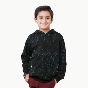 Sweat à capuche pour enfants brodé personnalisé avec pull à manches longues en coton biologique pour l'automne-Fabricant Vêtements en gros - Product Image 1
