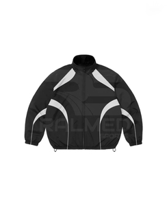 ชุดวอร์มกันลมไนลอน 100% กางเกงขายาวและเสื้อแจ็คเก็ตมีแถบสะท้อนแสง ชุดวอร์มกันลมสำหรับผู้ชาย - Product Image 2