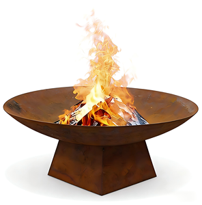 Brasero Moderno Premium de Acero Corten, Parrilla para Asados al Aire Libre, Resistente al Óxido, para Calefacción de Jardín y Patio Trasero - Product Image 1