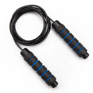 Cuerda de saltar con estampado de logotipo personalizado de cuello largo inalámbrico de alta calidad con mango de plástico longitud ajustable para gimnasio y uso doméstico - Product Image 6