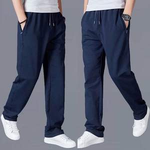 Pantalones de chándal informales de 100% algodón para hombre, pantalones de chándal con cintura elástica gruesa de peso pesado, técnicos bordados, servicio OEM disponible - Product Image 1