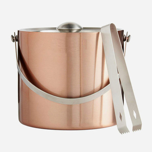 Direct Sales <b>Wine</b> Bottle Chiller Champagne Beer Stainless Steel Bucket Ice Mold Copper Hammered Design Ice <b>Wine</b> Bucket - Product Image 3