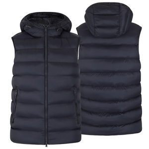 Gilet en duvet avec logo personnalisé pour hommes et femmes Gilet coupe-vent d'hiver léger avec poche de haute qualité - Product Image 1