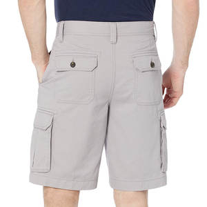 Pantalones cortos de carga informales transpirables Color liso con entrenamientos de bolsillo de carga y pantalones cortos de moda para hombres - Product Image 6