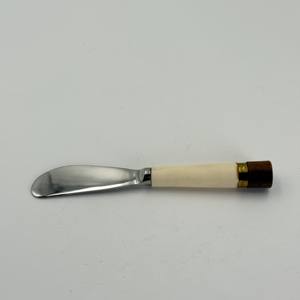 Wholesale Curved Butter Knife with Resin and Wood Handle Flatware Knife Mini butter Knife <b>Used</b> for Home Hotel and Kitchen - Product Image 4