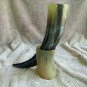 CUSTOMIZED HORN Tradition Quality Natural Real Horn Handmade Viking Drinking Horn with Best Quality Made by Export From India - Product Image 1