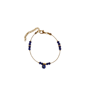 Bracelet en acier inoxydable plaqué pierres de zircon imitation perle DAFNI BIG PAZAR - Cadeau tendance fabriqué à Istanbul - Product Image 3