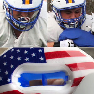 Precio bajo MOQ Diseña tu propio protector bucal de fútbol americano Nuevo diseño personalizado Protector bucal de fútbol americano con plástico - Product Image 4