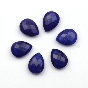 Alta calidad 12x16mm lapislázuli facetado forma de pera Briolette calibrado piedra preciosa suelta para la fabricación de joyas suministro al por mayor - Product Image 5