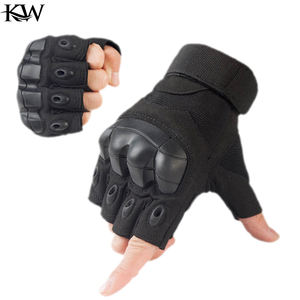Gants unisexes XXS XXL sans doigts/demi-doigts pour le sport, le cyclisme, la chasse, le paintball, l'entraînement tactique, protection en cuir synthétique - Product Image 5