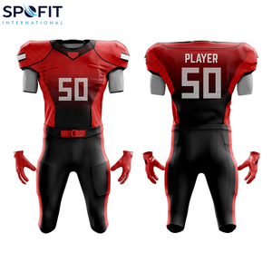 Maillots de football américain sur mesure, dernier design, pantalons d'entraînement, uniformes, shorts de sublimation pour garçons, ensembles personnalisés OEM, tailles plus grandes - Product Image 1