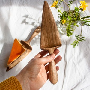 Wholesale bakeware sets great quality wood cake server wooden shovel top choice pastry <b>dessert</b> slicer - Product Image 6