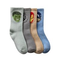 Chaussettes pour enfants, tout-petits et adolescents, 100 % coton, antidérapantes, anti-odeur, sans couture, douces et confortables pour un usage quotidien, faible MOQ