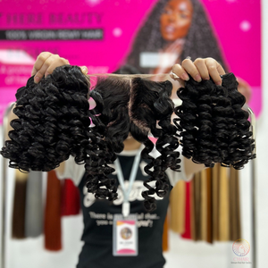 Paquetes de cabello humano rizado de doble estiramiento de Vietnam Paquetes de cabello humano rizado crudo al por mayor con alta calidad - Product Image 3