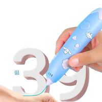 Stylo d'impression 3D 1,75 mm PLA et filament en acier inoxydable, stylo de dessin automatique pour enfants, longueur 9 m, cadeau d'anniversaire ou de la Fête des Enfants