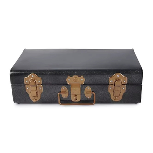 Top Sale Metal Antique Black <b>Storage</b> Trunk <b>Box</b> in Low Price <b>For</b> Home <b>Decoration</b> - Product Image 1