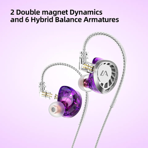 Lafitear Lf4 1dd + 3ba Có Dây Tai Nghe Lai Công Nghệ <span class=keywords><strong>8</strong></span> Trình Điều Khiển Hifi Âm Bass Nặng Earbud Trong Tai Màn Hình Tai Nghe Tai Nghe Thể Thao - Product Image 2