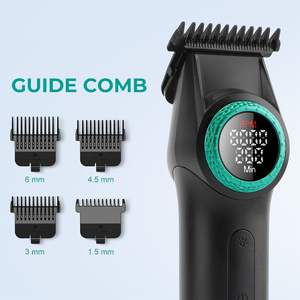 Cortadora de Pelo Profesional Inalámbrica con Cuchilla en T de 8000 rpm, Recargable, con Ajuste a Cero, para Hombres - Product Image 3
