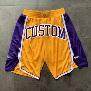 Pantalones cortos transpirables con estampado bordado personalizado para hombre, ropa para baloncesto, Verano - Product Image 3