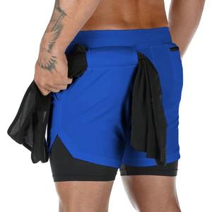 Pantalones cortos de camuflaje para hombre 2 en 1 de dos pisos de secado rápido pantalones de playa Fitness transpirable gimnasio entrenamiento Jogging pantalones cortos de verano para hombre - Product Image 6