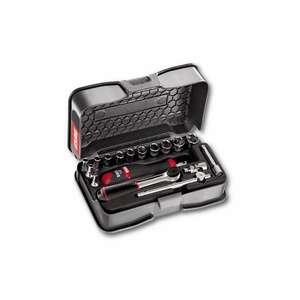 Ensemble d'outils Usag de 14 pièces avec douilles hexagonales et cliquet de 1/4'' dans un coffret ABS assorti - Product Image 1