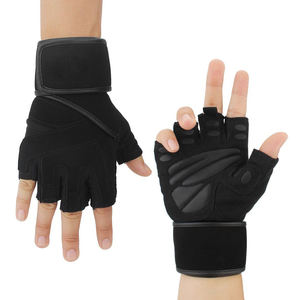 Vente en gros Respirant Fitness Training Sports Workout Protector Demi-doigt Haltérophilie Gants de gymnastique pour hommes - Product Image 6