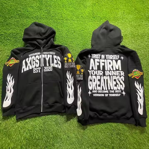 เสื้อฮู้ดแขนยาวของผู้ชายเสื้อฮู้ดแขนยาวปักโลโก้ตามสั่งสไตล์สตรีทระบายอากาศได้ดี - Product Image 1