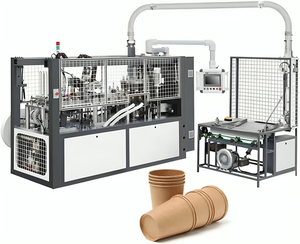 เครื่องทำถ้วยกระดาษประสิทธิภาพสูงเครื่องเกรดเชิงพาณิชย์พร้อมปั๊ม PLC และประสิทธิภาพที่เสถียร - Product Image 2