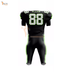 Uniformes de Fútbol Americano Transpirables de Alta Calidad en Oferta, Servicio OEM/ODM, Impresión de Nombre de Equipo Personalizado, 100% Poliéster ACTI para Hombre - Product Image 3