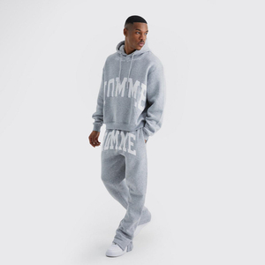 Wholesale New Arrival <b>Tracksuits</b> Solid Color Casual Wear Men <b>Tracksuits</b> Two Piece Men <b>Tracksuits</b> - Product Image 1