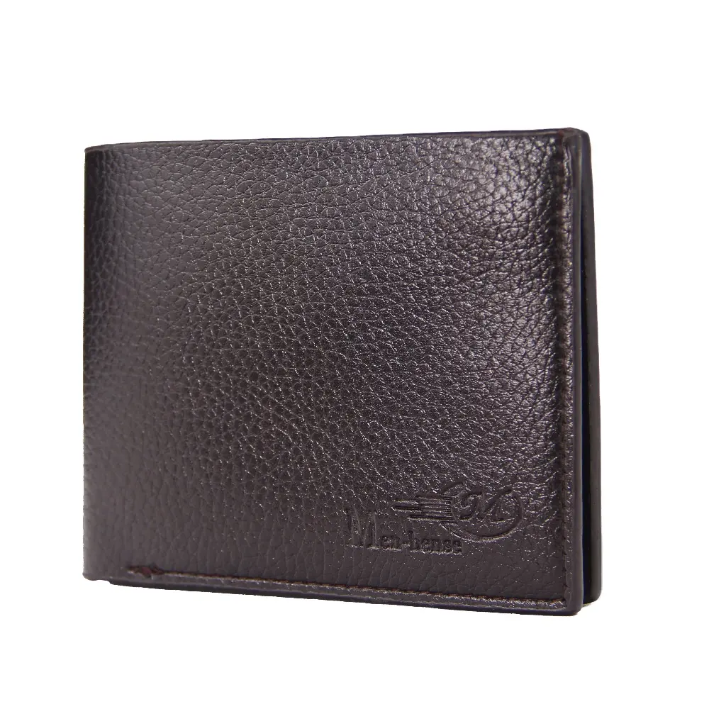 Wholesale Pu Leather Men's Wallet Short Ultrathin Card Holder Small Purse Man Money Clip