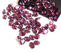 Garnet Rhodolite Naturel Certifié IGI, Forme Ovale 4x6mm, Taille Facettée, Grade AAA, Calibré, Pierres Libres pour la Fabrication de Bijoux, Couleur Vivaaz Gems