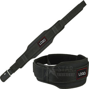 Cinturón de levantamiento de pesas de neopreno de calidad resistente con logotipo personalizado Cinturones de levantamiento de pesas de entrenamiento de levantamiento muerto ajustables Envío directo - Product Image 2