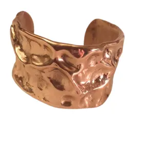 American Popular Hammered Cuff Wrap Bracelet for Women New Arrival Handmade copper bracelet benefits astrology