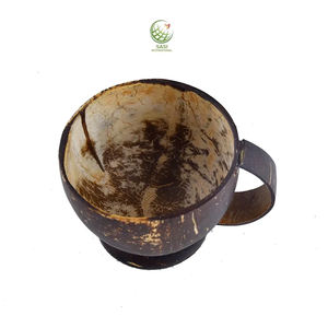 Eco-friendly & Stylish 100% Natural <b>Coconut</b> Shell Coffee <b>Cup</b> Set 100ml Disposable <b>Cups</b> for Cafe Home Wine Tea Use - Product Image 3