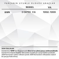 Kit de réparation de toit ouvrant fileté droit-gauche pour BMW Série 3 E36 (expédition du fabricant turc) Code produit: SR2410