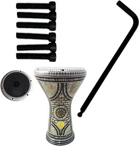 Juego de Llaves Allen de Repuesto y 6 Tornillos para Piezas de Percusión de Darbuka Egipcia - Product Image 1