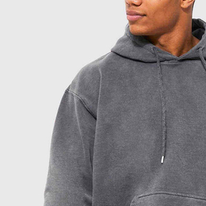 Latest Wholesale Custom Logo <b>Men</b> Regular Size Fitted Blank Hoodies Unisex Oversize Cotton Long Sleeves Plain <b>Pullover</b> - Product Image 5