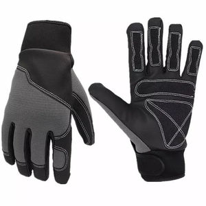 Gant de mécanicien personnalisé en cuir synthétique antidérapant résistant à l'abrasion avec écran tactile gants de mécanicien de travail de sécurité - Product Image 1
