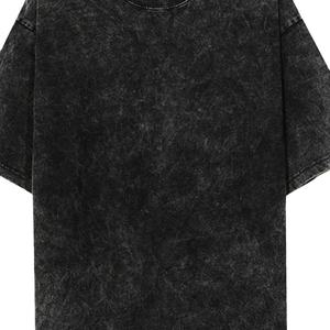 Camisetas de Hombre 100% Algodón Tejido, Lavado Ácido, Lavado a la Piedra, Oversize, Desgastadas, de Alto Gramaje, Estilo Vintage Personalizado - Product Image 6