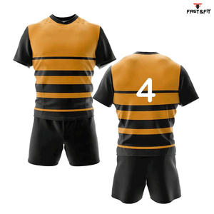 Nuevo estilo, cómodo, transpirable, de secado rápido, kit de uniforme de Rugby, uniforme de Rugby sublimado con logotipo y diseño personalizados - Product Image 5