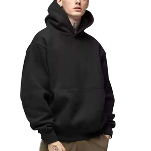 เสื้อฮู้ดถักโอเวอร์ไซส์ผ้าฝ้าย100% อย่างยั่งยืนสำหรับสวมใส่สบายๆของผู้ชายและผู้หญิง - Product Image 1