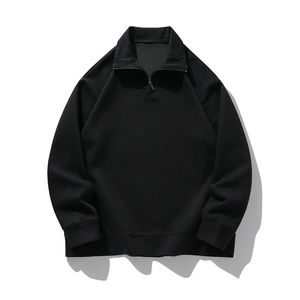 Best Quality Winter Low Price Embroidered Quick Dry Street Style <b>Men</b> <b>Half</b> <b>Zip</b> <b>Sweatshirt</b> Custom Color Logo 100% Cotton Fabric - Product Image 3